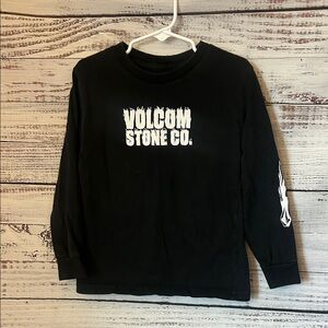 Volcom Kids Black and White Long Sleeve Tee size 4